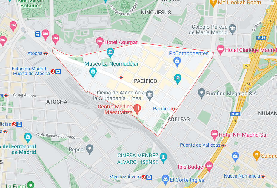 Alquiler pisos y habitaciones por meses en Pacífico, Madrid