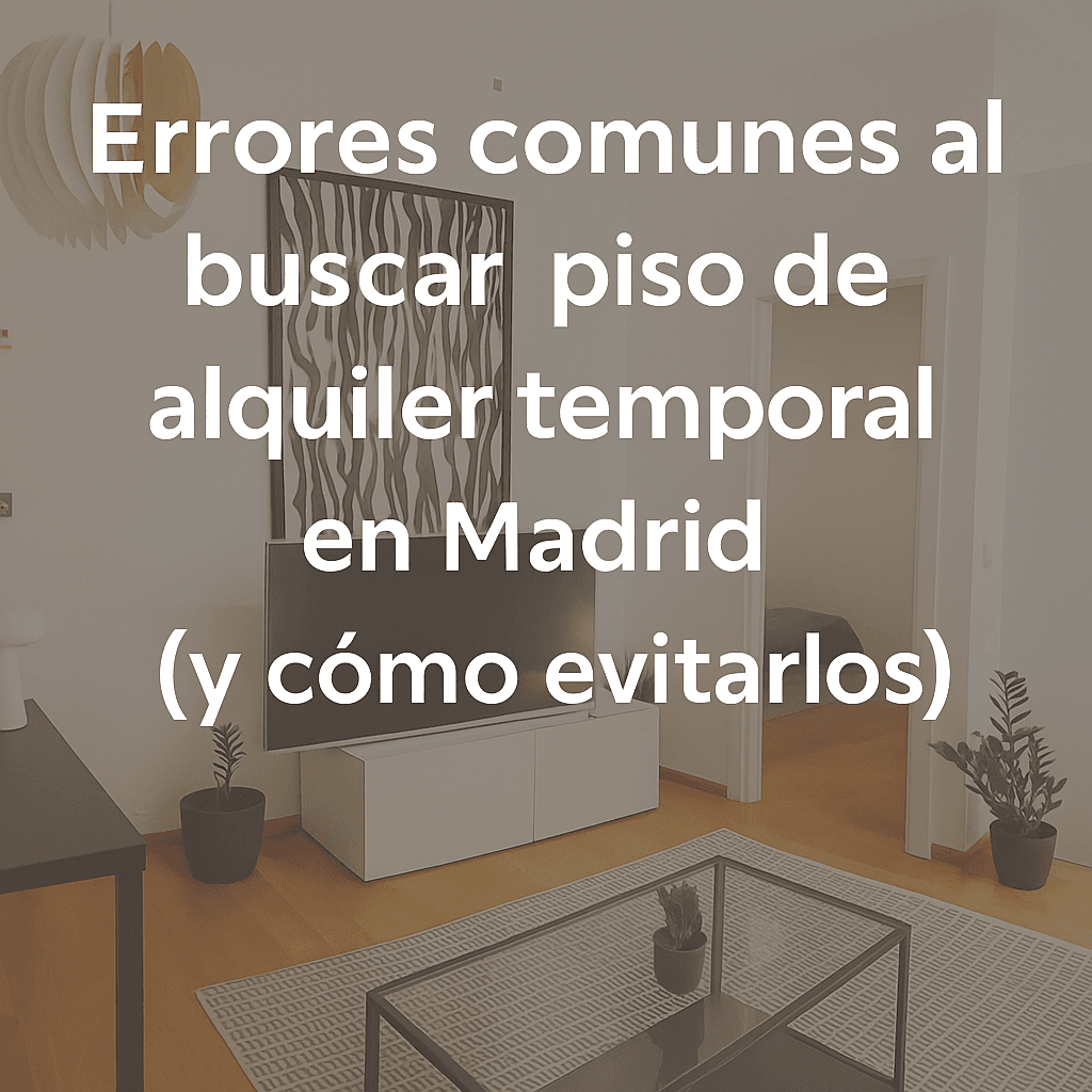 Errores comunes al buscar piso de alquiler temporal en Madrid (y cómo evitarlos)
