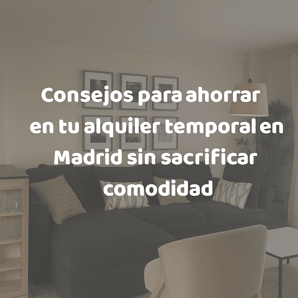 Consejos para ahorrar en tu alquiler temporal en Madrid sin sacrificar comodidad